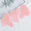 Guasha Natural Stone Rose Quartz Face Massager Care Tools Scraping Pad Neck Back Head Health Body Massage & Relaxation LX7830