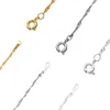 12st Gold Silver Color Metal Link Chain Halsband med hummerlås 40 cm Längd Öppen länk Kedjor Bulk DIY -smycken Making F19596890066