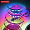 2M 144 LEDs/Pixel/m APA102 Smart LED Pixel Strip Light 5050 SMD RGB LED adressierbar, DATEN und UHR separat DC5V Nicht wasserdicht, schwarze Leiterplatte