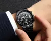 CRRJU marque hommes chronographe luxe étanche montres, mode noir affaires en acier inoxydable horloge pour hommes relogio masculino