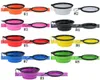 Portable Dog Bowl Collapsible Silicone Pet Cat Dog Food Water Feeding Travel Bowl for Puppy Doggy Feeder Food Container with Carabiner