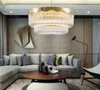 Modern lüks kolye avize tasarımcı dekorasyon yatak odası oturma odası yuvarlak kristal cam lamba MYY