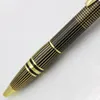 Famous Pen Star Metal Gold Stripe Lattice Ballpoint Pennor School and Office Supplie för att skriva