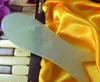 10 Stücke 100% Natürliche Jade Stein Gua Sha Bord Fisch Form Massage Handmassagegerät Entspannung Gesundheitswesen Gesichtsmassagegerät Werkzeug 11,3 * 3,5 cm