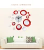 DIY Creative Round Mirror Wall Clock Stickers Home Decor