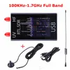 Freeshipping Mini Full Band UV HF RTL-SDR USB Digital Mobile TV Tuner Receiver 100KHz-1.7GHz / R820T+8232 Ham Radio with Antenna for Phone P
