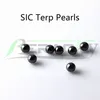 Beracky 4mm 5mm 6mm 8mm Rökning Silicon Carbide Sphere SIC Terps Pearls Black Beads Insert For Quartz Banger Nails Glas Bongs Dab Rigs
