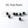 Beracky 4 ミリメートル 5 ミリメートル 6 ミリメートル 8 ミリメートル喫煙炭化ケイ素球 SIC Terps 真珠黒ビーズインサート石英バンガーネイルガラスボング軽打リグ