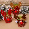 Decoraciones navideñas Astas de reno Diadema con nariz roja Aro para el cabello Accesorios decorativos para niños Niños Sombreros Regalos1