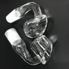 4mm Quartz Banger Nail Hot Sell 14mm Bucket För Glas DAB Rig 90 grader 100% Real Pure Domeless Club Male Female