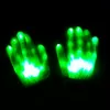 Presente de natal LED Glow Gloves Party Flash Lady Luvas Concert Noctilucent Glove For Man Finger Luva Luminosa Traje de Halloween DBC VT0579