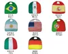 Capa de disfraz de bandera nacional de la Copa del Mundo de 27 pulgadas, capa con pancarta de satén, equipo de fútbol de EE. UU., Italia, Alemania, ropa para niños, 2022