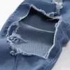 Jeans Männer Skinny Stretch Denim Hosen Neue Marke Coole Designer Marke Distressed Zerrissene Jeans Für Männer Slim Fit Hosen