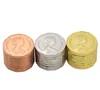 Smoking Pipes New Type Three-layer Smoke Grinder with Diameter of 43MM Zinc Alloy and Coin Smoke Grinder