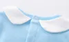 Vestiti del cotone del neonato impostati dell infante sveglio dei neonati dei neonati della lettera Pagliaccetto del baby girl della neonata + Bibs + set di abiti del cappuccio