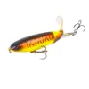 Fishinapot Whopper Popper 9cm 13g Topwater Pêche Leur de pêche Artificielle Hard Eype 3D Yeux Plomper Tour à queue rotative douce T191016