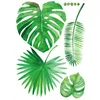 DIY folhas de palmeira tropical ráfia folhas de árvore adesivo de parede vinil mural art para kids room decalques de parede home decor sala de estar