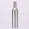 750ml 304 Stainless Steel Insulated Double Walled Wine Bottle Vacuum Flask Hip Flask Beer Wine Growler For Outdoor SEA SHIPPING RRA2156