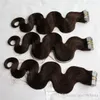skin weft remy hair pu weft body wave tape human hair extensions 613 bleach blonde brazilian body wave hair 1426 inch