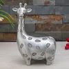 Adorabili figurine del salvadanaio giraffa. Salvadanaio in metallo color peltro vintage, salvadanaio, decorazione, regali artigianali per bambini