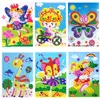 Mix Wholesale 12 Pcs 3D Foam Mosaics Sticky Crystal Art Princess Butterflies Sticker Game Craft Kids Children Gift Intelligent Development