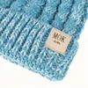 MOK Kids Beanies Bonnet Knitted Caps Visor Cup Children039s Winter Autumn Warm Hats Weave Beanies Unisex Hat Casual Cap Headgea8213654