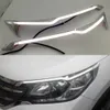 1 Pair Car Headlight LED Eyebrow For Honda CRV 2012 2013 2014 Daytime Running Light DRL With Yellow Turn Signal Light