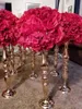 Novo estilo de Casamento ouro rosa luxo mental árvore peça central andar maneira suporte para decoração de casamento decor0794