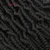 Crochet passion twist long hair for passion twist Crochet hair extensions synthetic hair weave 14inch water bulk kinky curly dhgate