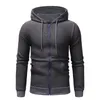 Lattice Zipper Cardigan Hoodie Men Jesień Z Długim Rękawem Pullover Tops Bluzka Nowa Moda Plus Size Bluza