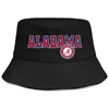 Alabama Crimson Tide für Männer und Frauen Eimerhut-Stile, schlichte Eimer-Baseballkappe, Fußball-Logo, Kokosnussbaum, Core Smoke Mesh, Weiß 222N