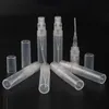 ミニプラスチック香水ボトル3ml旅行スプレーアトマイザーの空の化粧品のサンプル容器1000pcsロット送料無料