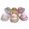 Canis Fashion Cute Neonato Neonate Sandali Bowknot in pelle PU Culla Scarpe da principessa casual da festa