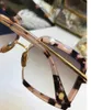 Luxary-Women Narcissus Cream Tortoise Rose Gold/Dunkelbraun Shaded Sonnenbrille Gafas De Sol Designer Sonnenbrille Vintage Brille Neu mit Box