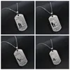 To My Son Daughter Pendant Necklace Dad Mother Love to Children Kids Birthday Gift Stainless steel Necklaces