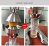 O fabricante vende manual de aço inoxidável prensa laranja romã pressione espremeres Extrudar manualmente ferramenta laranja