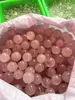 Весь маленький размер Натуральный камень Розовый кварц Хрустальный шар Сфера Кристалл Исцеляющий подарок262E