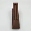 Walnut Wood Gift Box Pen Storage Case Ballpoint Roller Box School Office Supplies