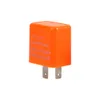 Carstyling Universal 2Pin 12V motorfiets Signaalindicator Snelheid Instelbare LED -flitselrelais Orange Black3408507