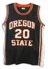 #20 Gary Payton Oregon State Beavers Koleji Retro Klasik Basketbol Forması Erkek Dikişli Özel Numara ve isim Formaları