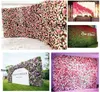 Rosa artificiale 40x60cm Colori personalizzati Seta Rose Flower Wall Decorazione di nozze Sfondo Fiore artificiale Wall Romantic EEA1587