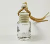 Hochwertige transparente Glas-Auto-Parfüm-Diffusor-Flaschen aus Glas, leere kleine Parfümflaschen mit Holzkappe und Tropfspitze, DHL-frei