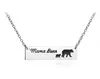 Exquisite Mama Bear Necklace Children Mom Pet Tag Pendant Necklace mama bear Necklaces Jewelry Mom Gift Family Love