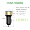 3.1A 듀얼 USB 차량용 충전기 2 포트 LCD 디스플레이 12-24V 담배 소켓 라이터 빠른 자동차 충전기 전원 어댑터 자동차 스타일링