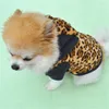 Yeni Varış Leopar XS-XL Sıcak Küçük Köpek Giysileri Kış Köpek Ceket Ceket Yavru Kıyafetleri Chihuahua Yorkie Köpek Kış Giysileri için Evcil Giyim