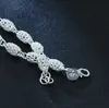 Bracciale di lusso per donna Braccialetti in argento color argento Braccialetti con ciondoli regalo per gioielli da sposa da sposa