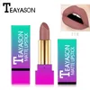 TEAYASON 12 cores Pigmentos À Prova D 'Água Pigmento Vermelho Batom Saudável Hidratante Suave Suave de Longa Duração Suave Veludo Matte batom vara