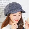 Moda Outono / Inverno de designer mulheres boinas, versão coreana, pintor, chapéu broto, menino jornal vintage, chapéu da abóbora xadrez