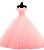 Più nuovo Rosso Lilla Giallo Rosa Abiti Quinceanera 2019 Applqiues Perline Dolce 16 Prom Pageant Debuttante Abito da sera formale Prom Party AL62