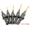 2022 Nya 5pcs Countersink Drill Woodworking Drill Bit Set Borrning Pilothål för Skruv Missersänk Träborr Bit Set HSS 1/4 Hex Shank Skruvhål